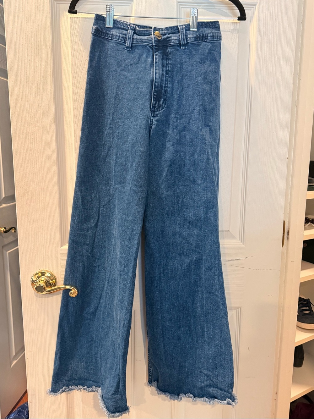 Billabong Women's Wide-Leg Blue Denim Jeans